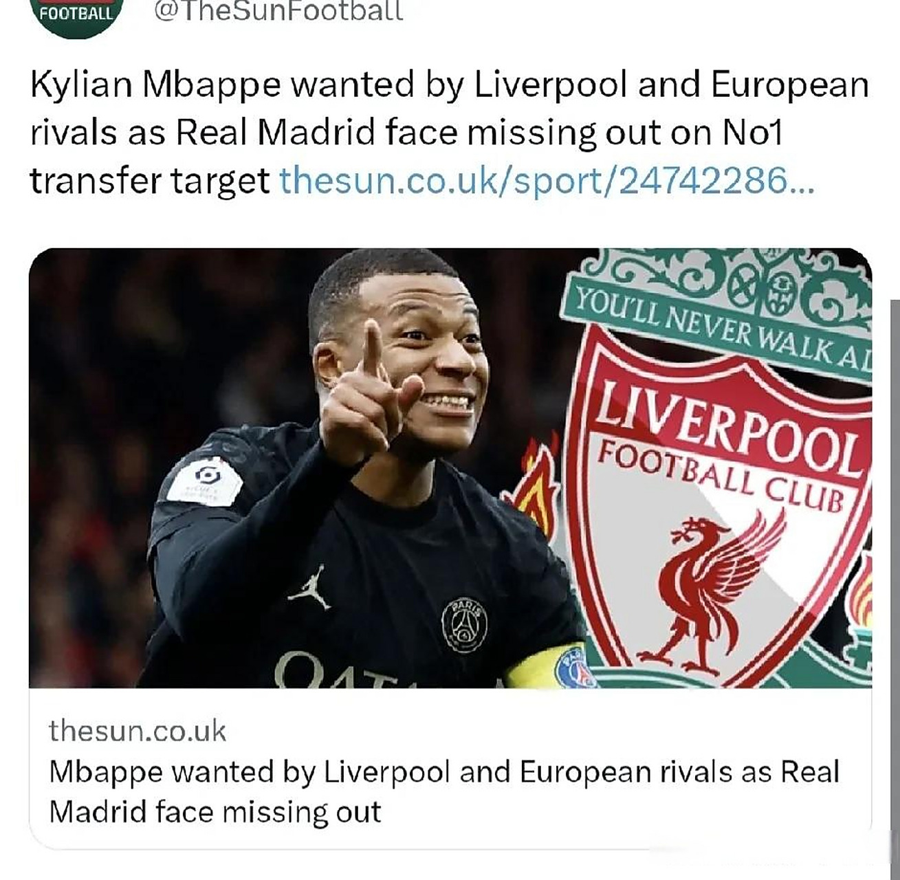 关于姆巴佩爆冷击败利物浦,回归赛场引爆全场!的信息